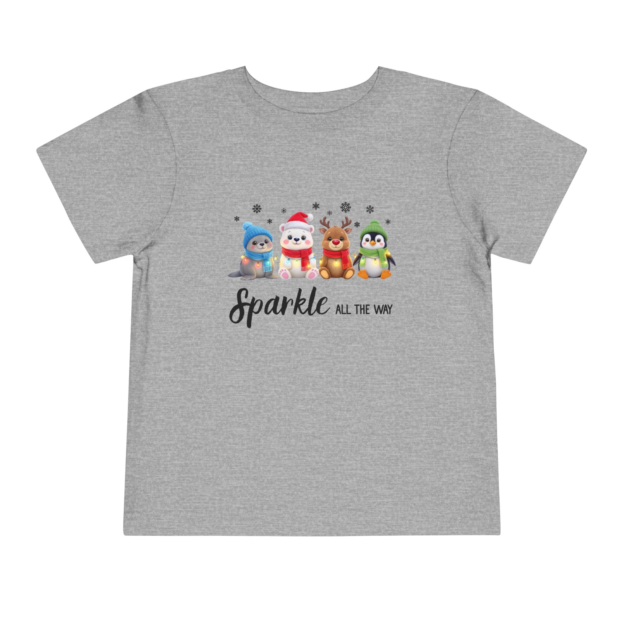 "Sparkle all the Way" Toddler Short Sleeve Tee