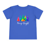 Sassy "Merry + Bright" Toddler Short Sleeve Tee