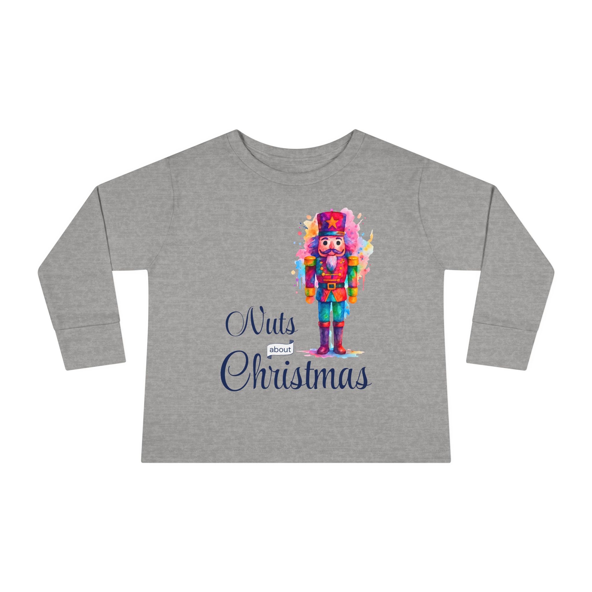 "Nuts about Christmas" Toddler Long Sleeve Tee