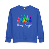 Sassy "Merry + Bright" Toddler Sweatshirt