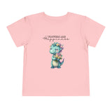 Toddler "Flowers are Happiness" DINA Unisex Short Sleeve Tee