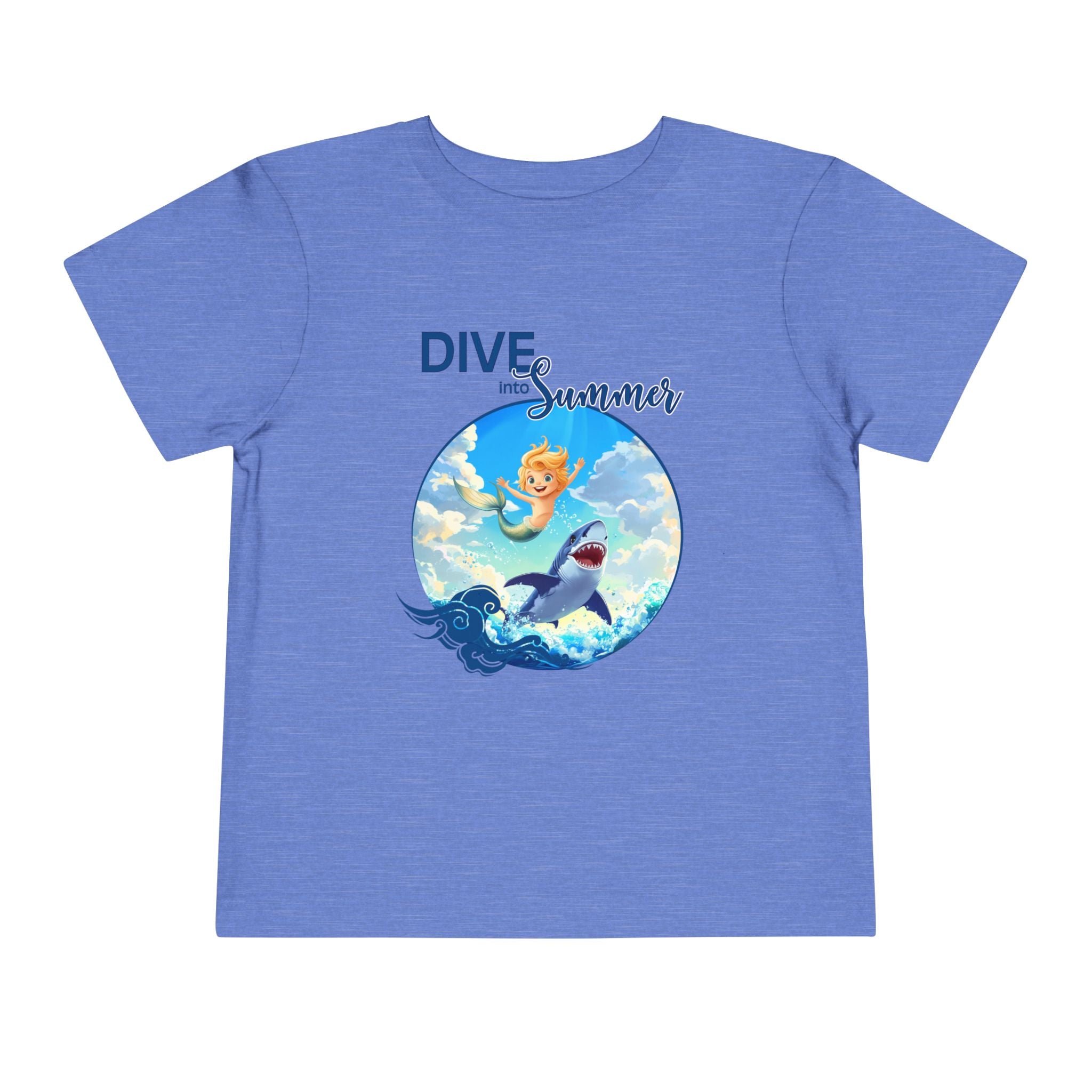 Toddler Merboy "Dive into Summer" Short Sleeve Tee