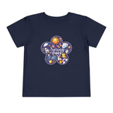 Toddler "Spring Vibes" Purple Bloom Unisex Short Sleeve Tee