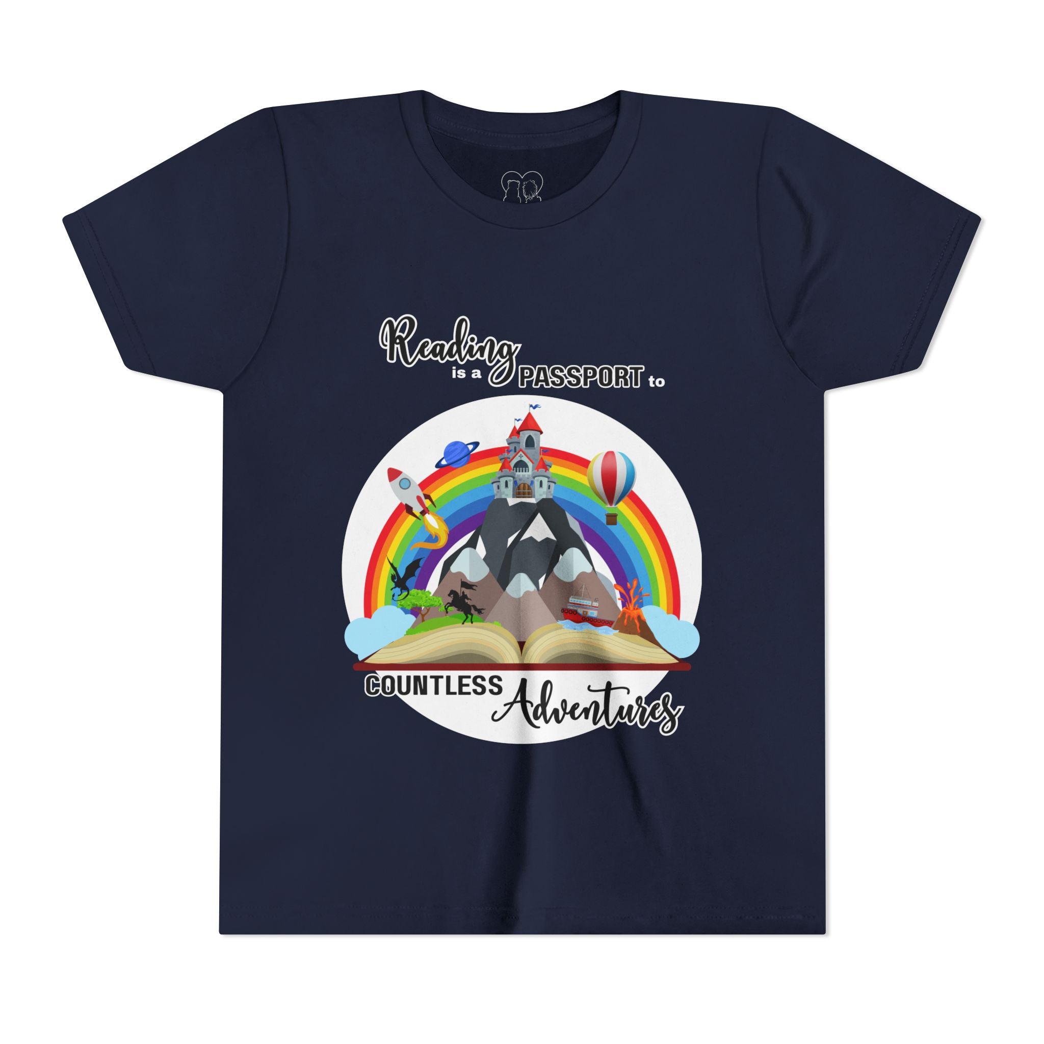 Kids "Reading is a Passport" Short Sleeve Tee