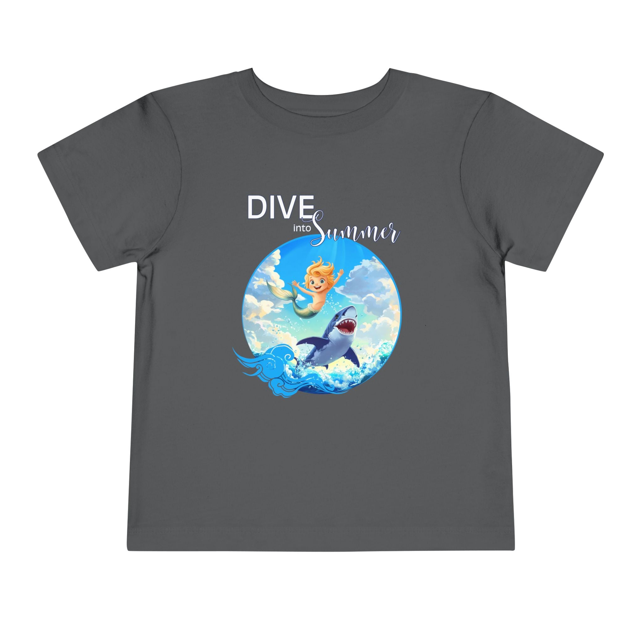 Toddler Merboy "Dive into Summer" Short Sleeve Tee