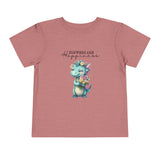 Toddler "Flowers are Happiness" DINA Unisex Short Sleeve Tee