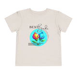 Toddler "Best Buds" Deco Teal Short Sleeve Tee