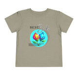 Toddler "Best Buds" Deco Teal Short Sleeve Tee