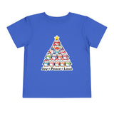 "Joy Peace Love" Toddler Christmas Tee - Holiday Penguin Shirt, Soft Cotton T-Shirt