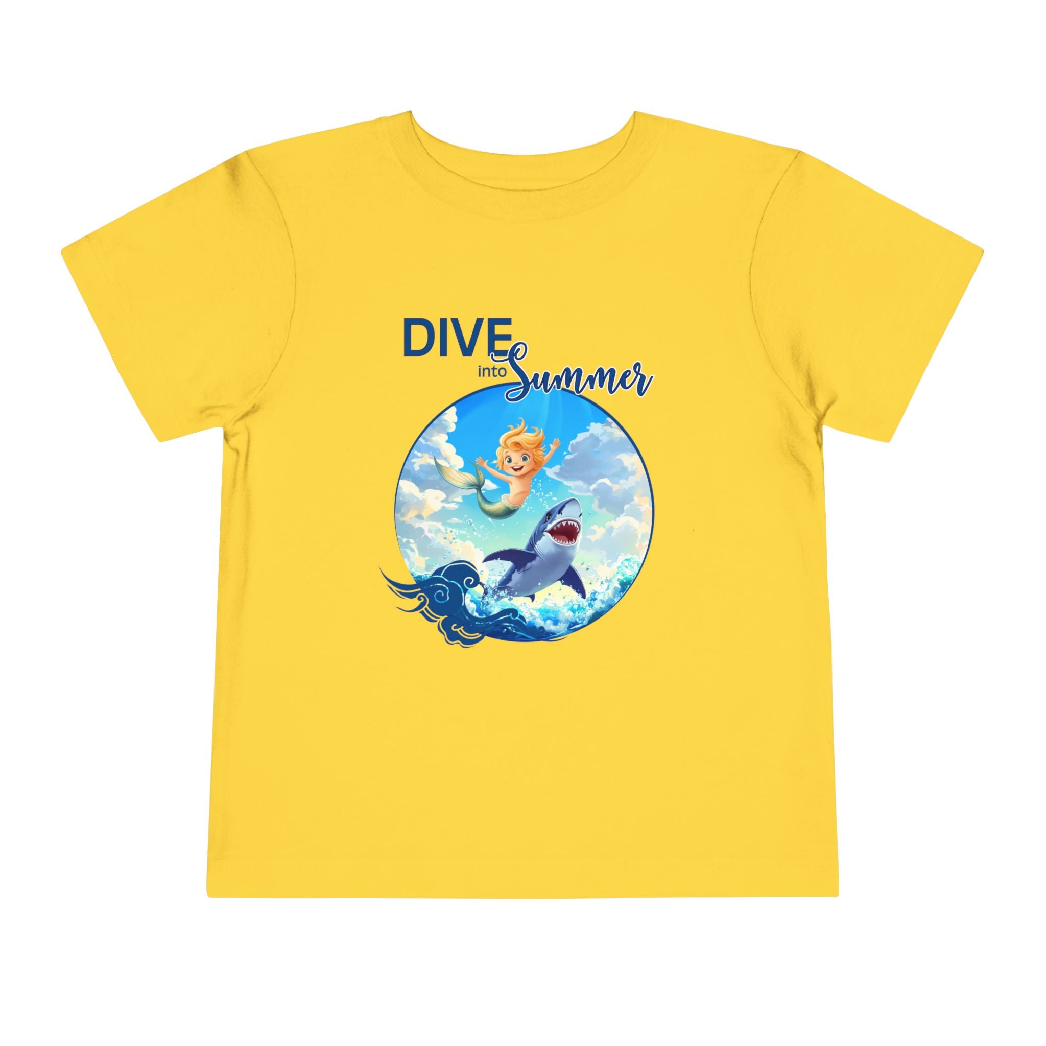 Toddler Merboy "Dive into Summer" Short Sleeve Tee