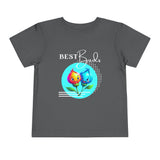 Toddler "Best Buds" Deco Teal Short Sleeve Tee