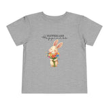 Toddler "Flowers are Happiness" VALENTINA Unisex Short Sleeve Tee
