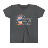 Kids "Sow Joy" Flower Pot Kids Short Sleeve Tee