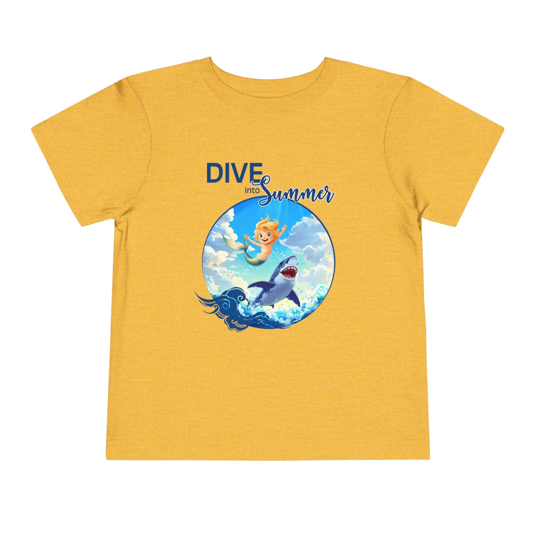 Toddler Merboy "Dive into Summer" Short Sleeve Tee