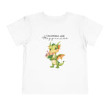Toddler "Flowers are Happiness" DRAGO Unisex Short Sleeve Tee
