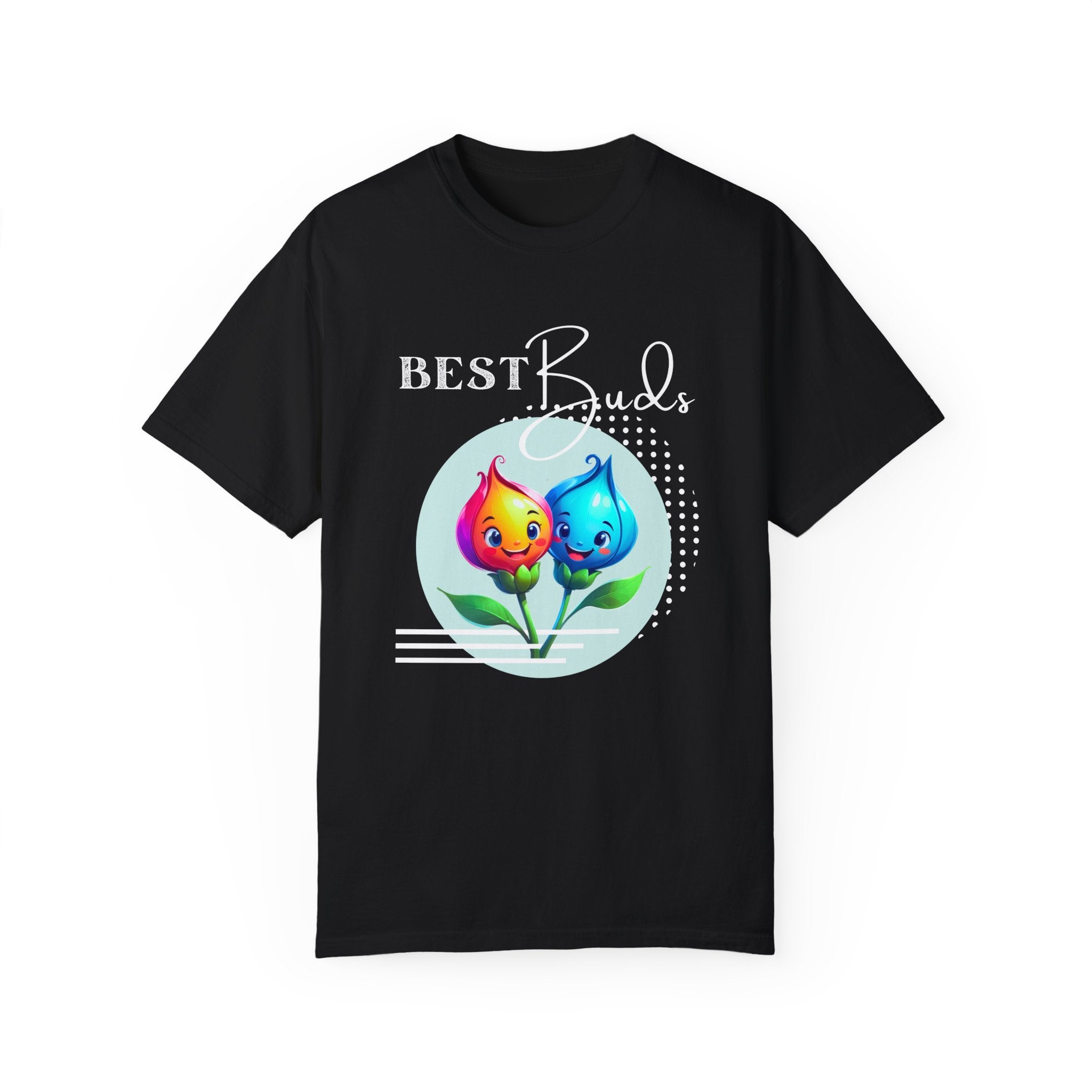 Adult "Best Buds" Deco Green Short Sleeve Tee
