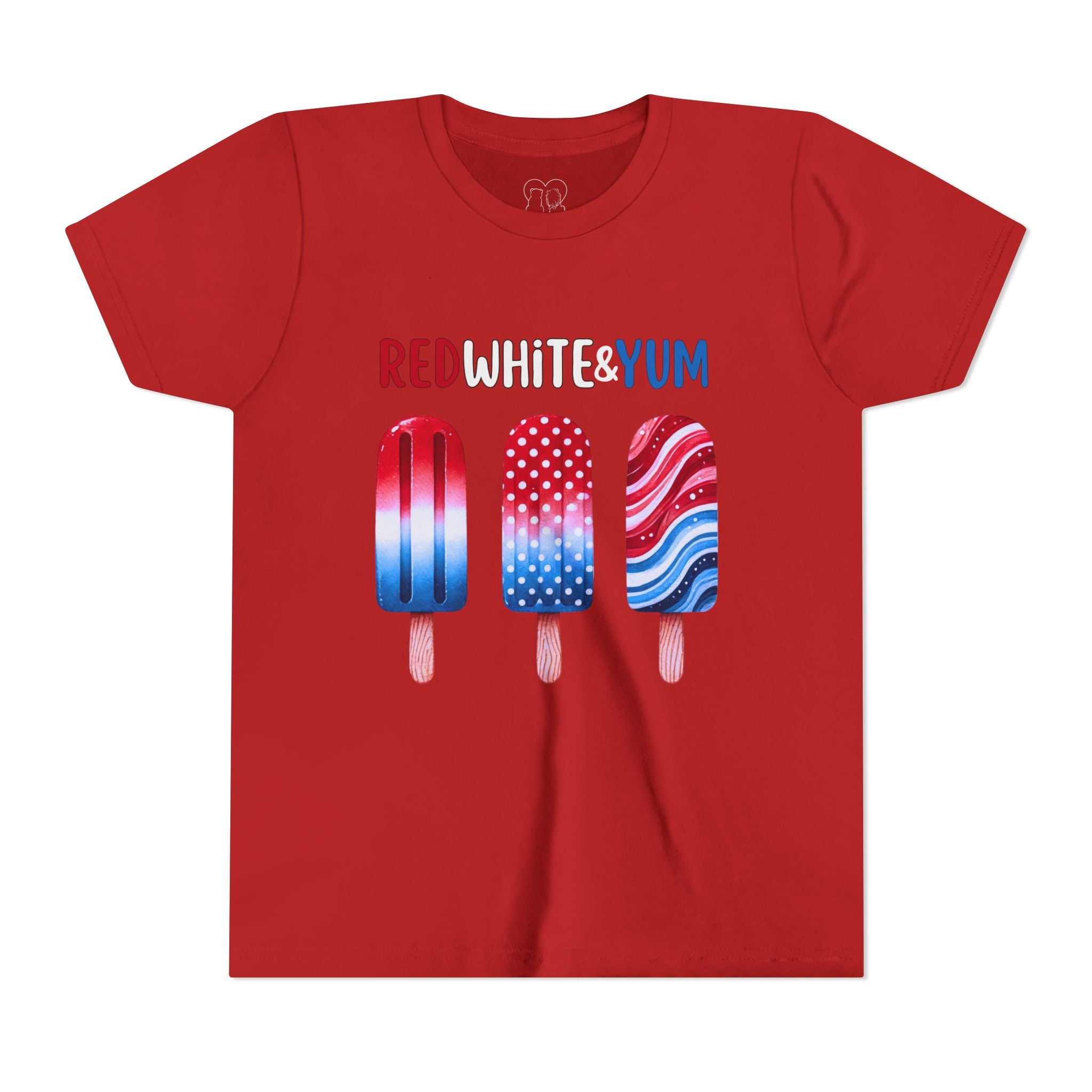 Kids "Red White & Yum" Short Sleeve Tee