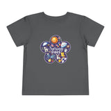 Toddler "Spring Vibes" Purple Bloom Unisex Short Sleeve Tee