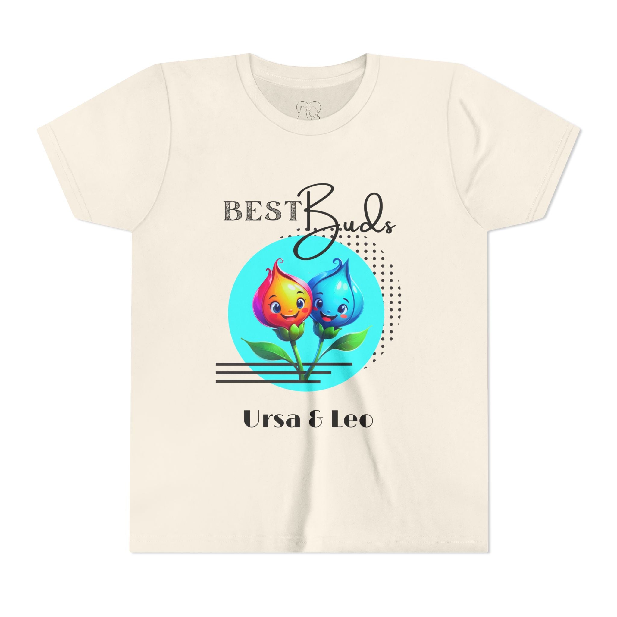 Kids "Best Buds" Deco Teal Short Sleeve Shirt - PERSONALIZED