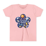 Kids "Spring Vibes" Blue Bloom Short Sleeve Tee