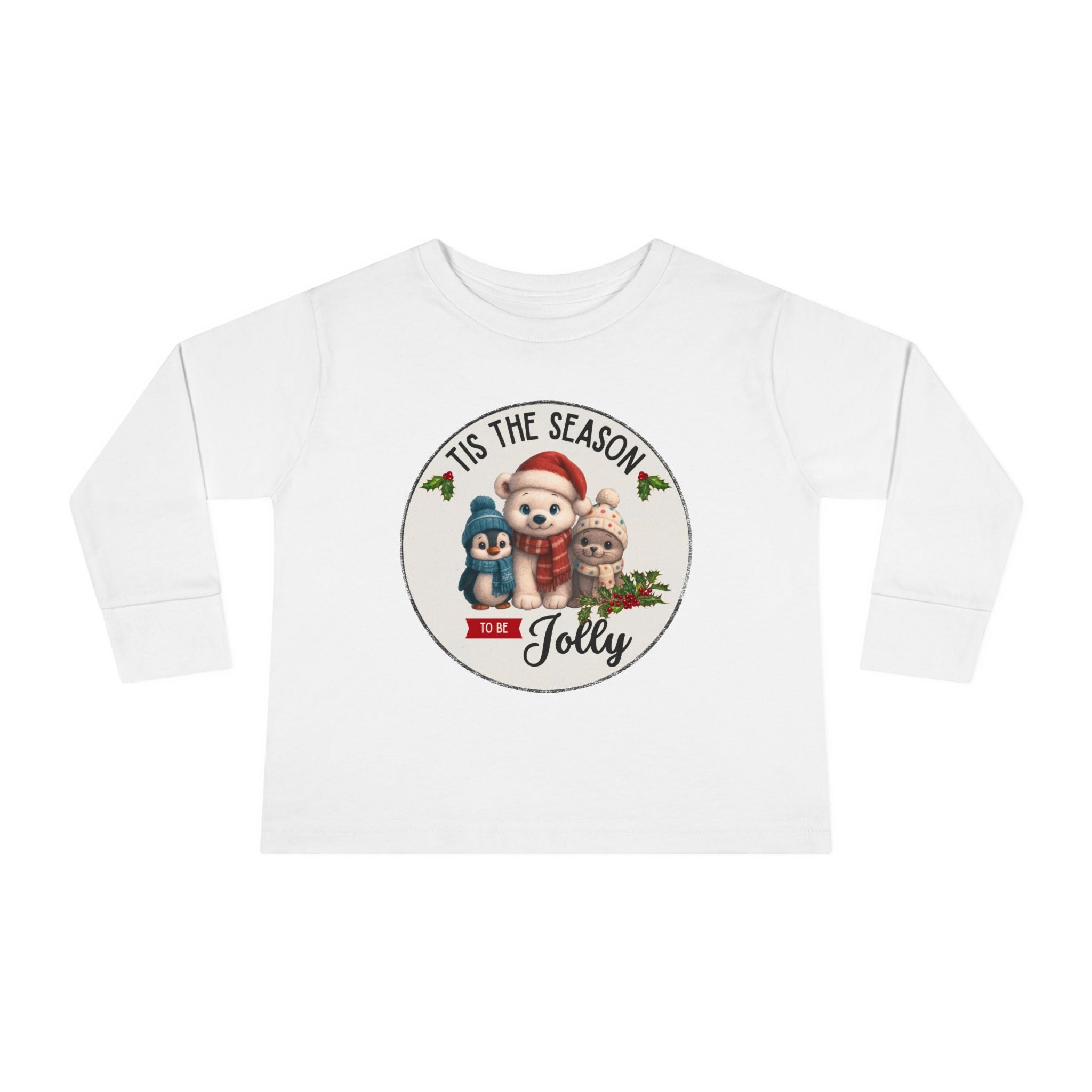 "Tis The Season to be Jolly" Toddler Long Sleeve Shirt