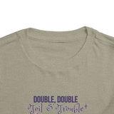 Toddler "Toil & Trouble" Sister Sibling Short Sleeve Tee