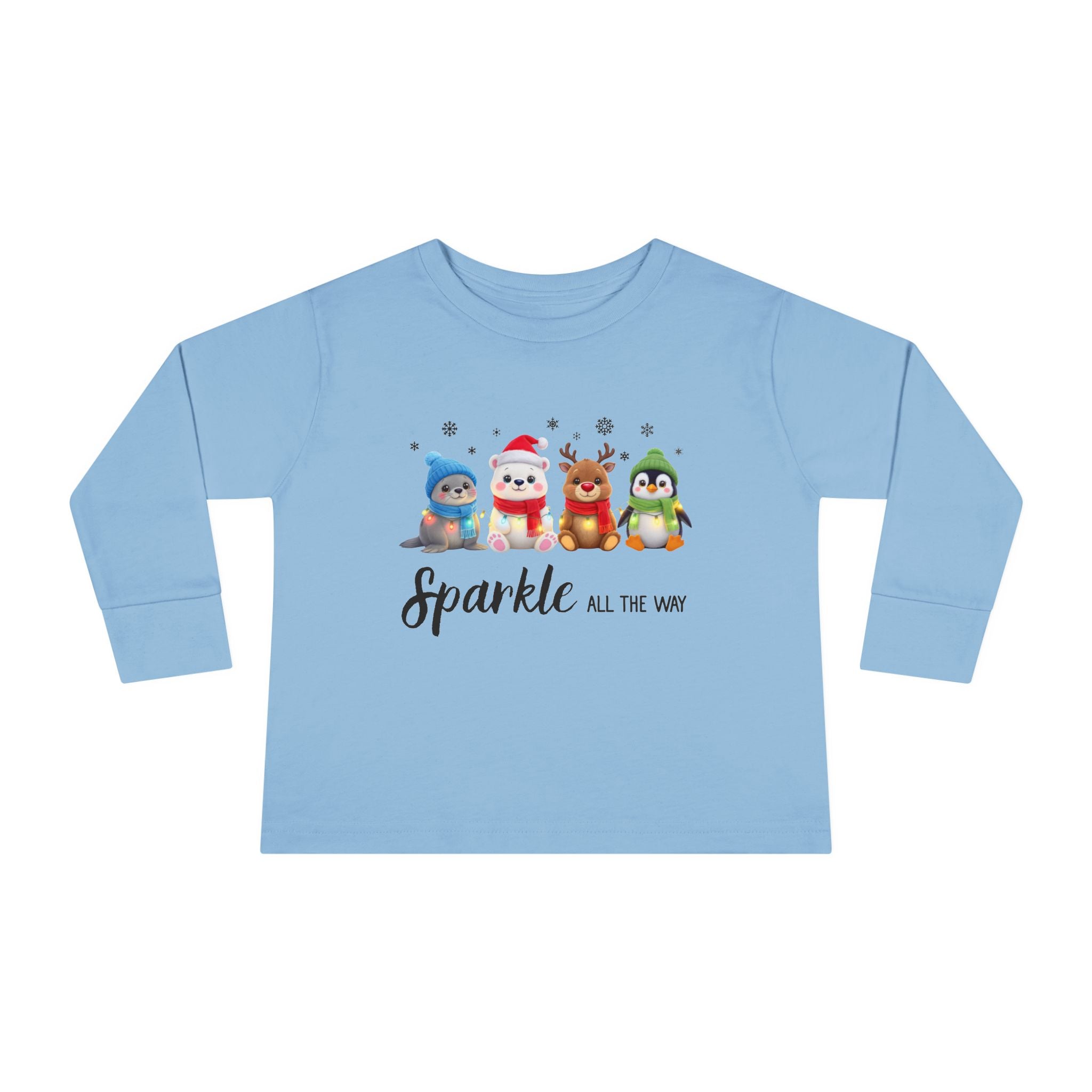 "Sparkle All The Way" Toddler Long Sleeve Shirt