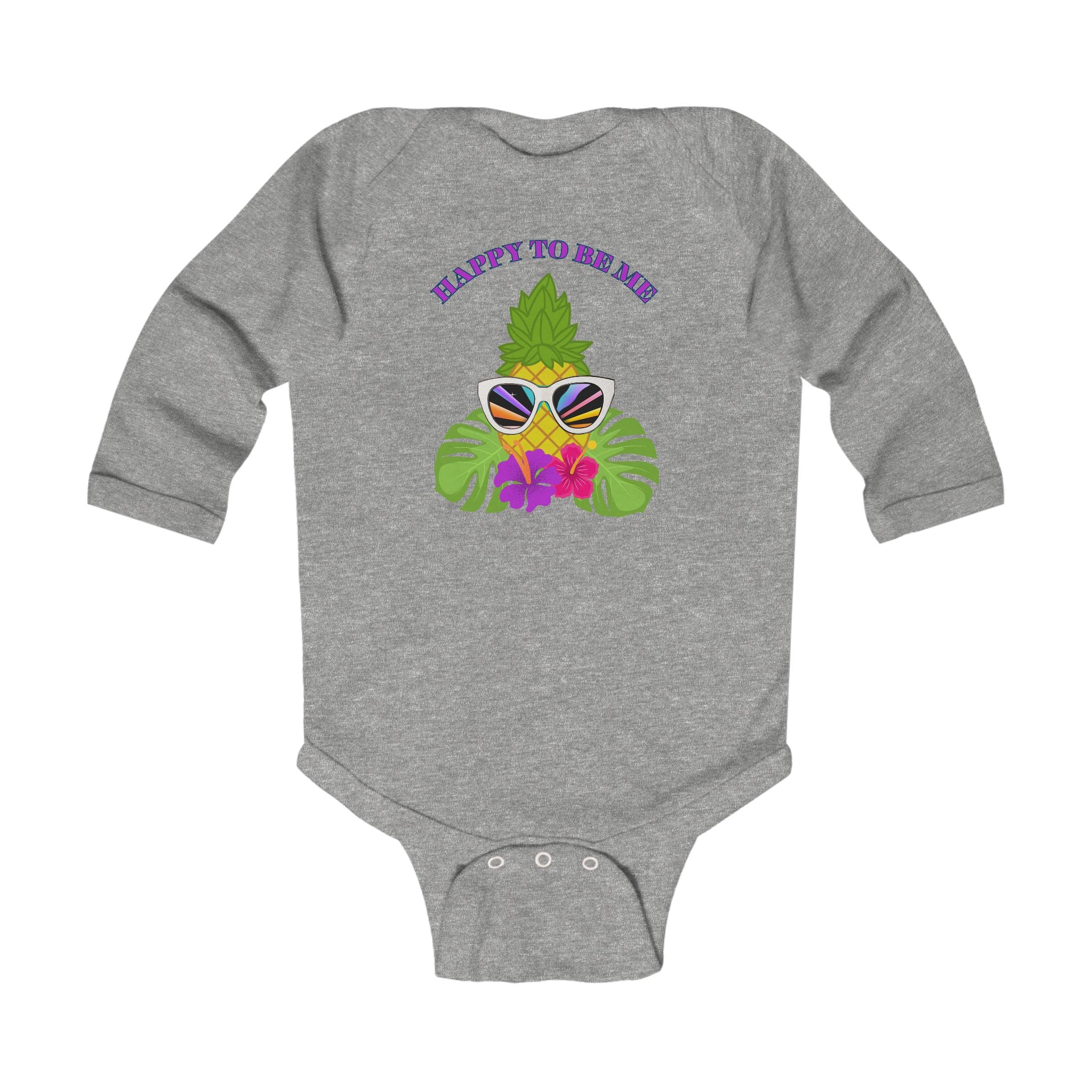Baby "Happy to Be Me" Long Sleeve Bodysuit