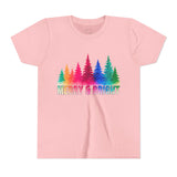 Bold "Merry & Bright" Kids Short Sleeve Tee