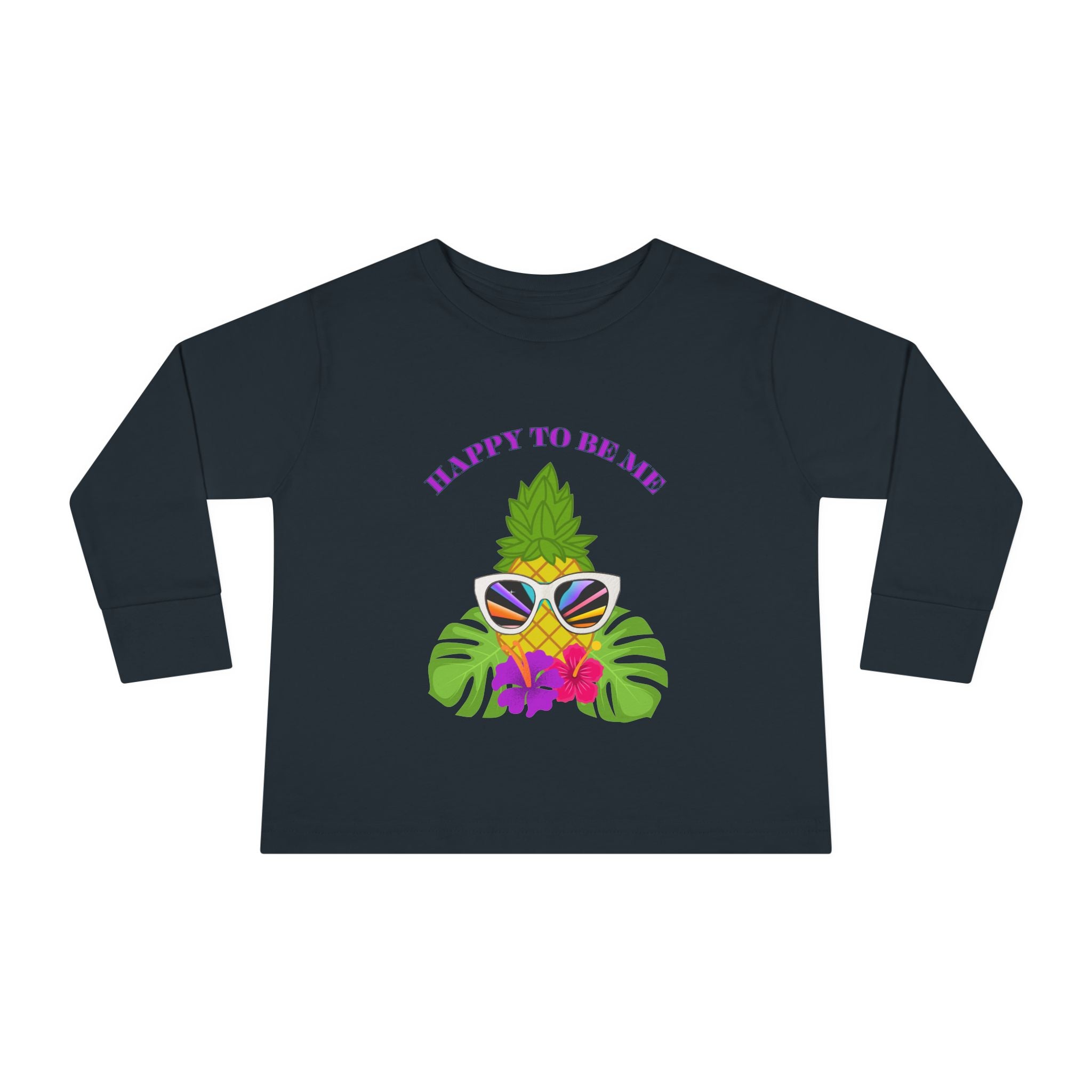 Toddler "Happy To Be Me" Long Sleeve Tee