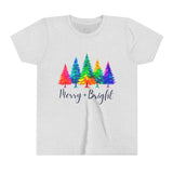 Sassy "Merry + Bright" Kids Short Sleeve Tee