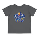 Toddler "Spring Vibes" Blue Bloom Short Sleeve Tee
