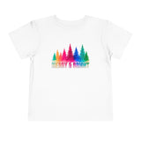 Bold "Merry & Bright" Toddler Short Sleeve Tee