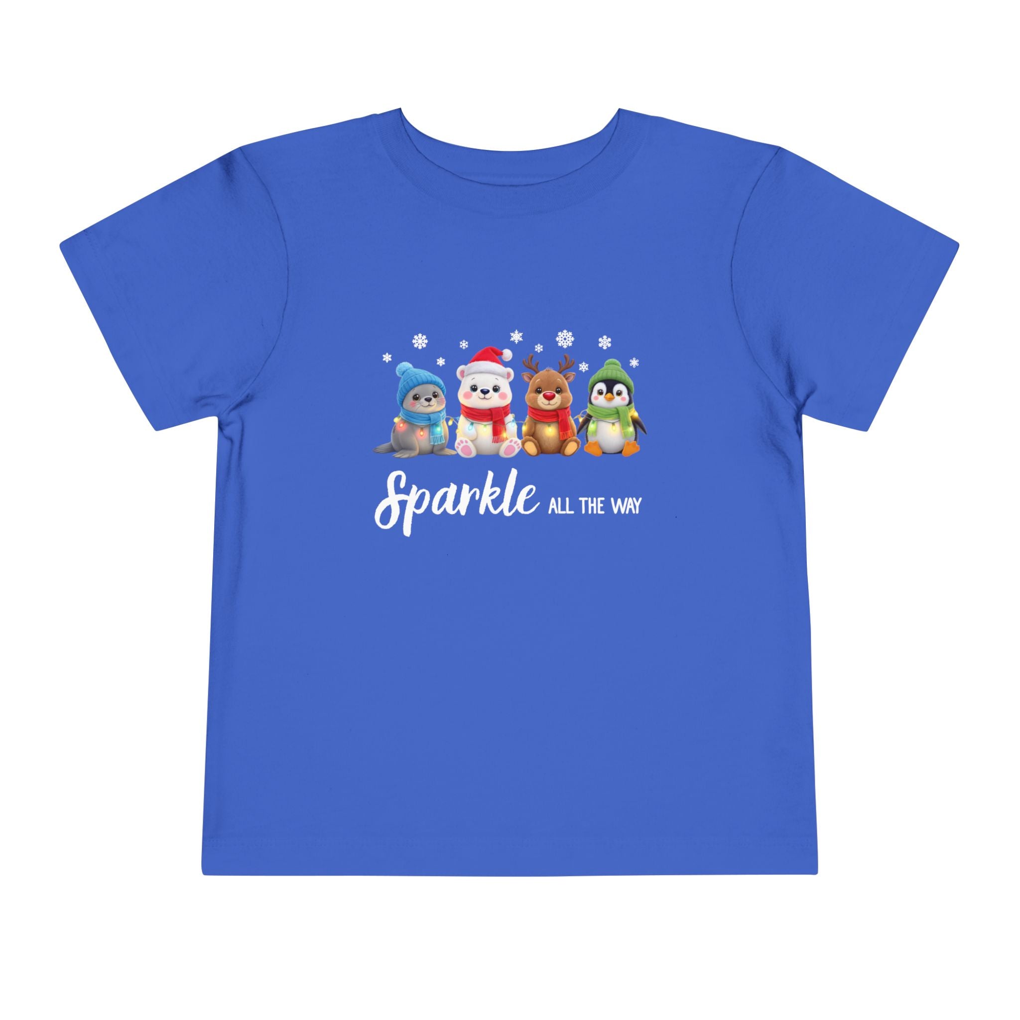 "Sparkle all the Way" Toddler Short Sleeve Tee