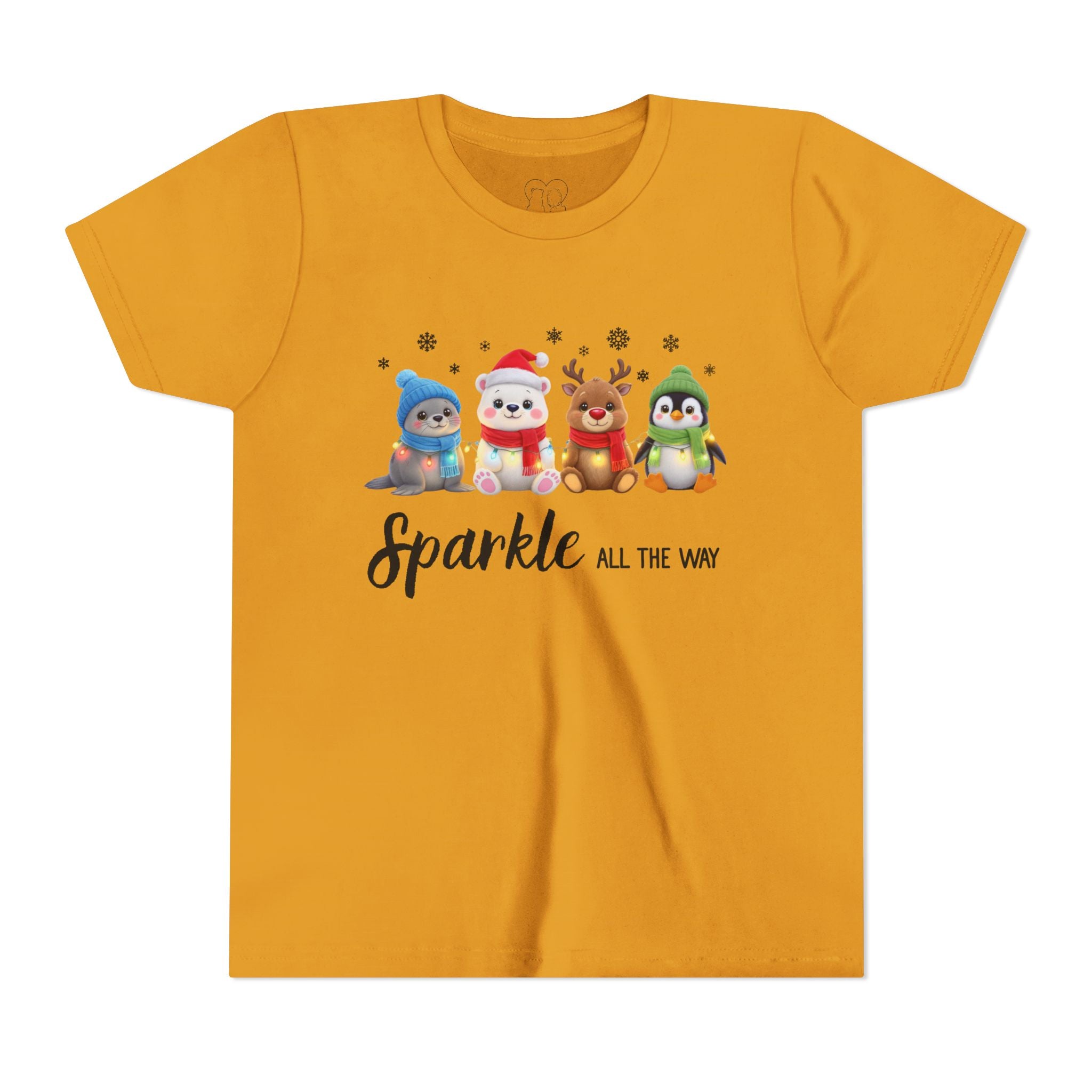 "Sparkle all the Way" Kids Short Sleeve Tee
