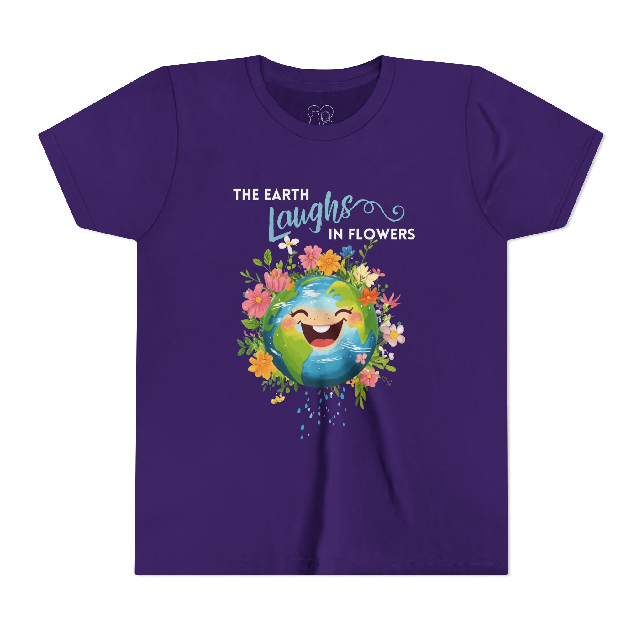 Kids "The Earth Laughs in Flowers" Unisex Short Sleeve Tee