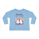 Toddler "Toil & Trouble" Sister Sibling Halloween Long Sleeve Tee