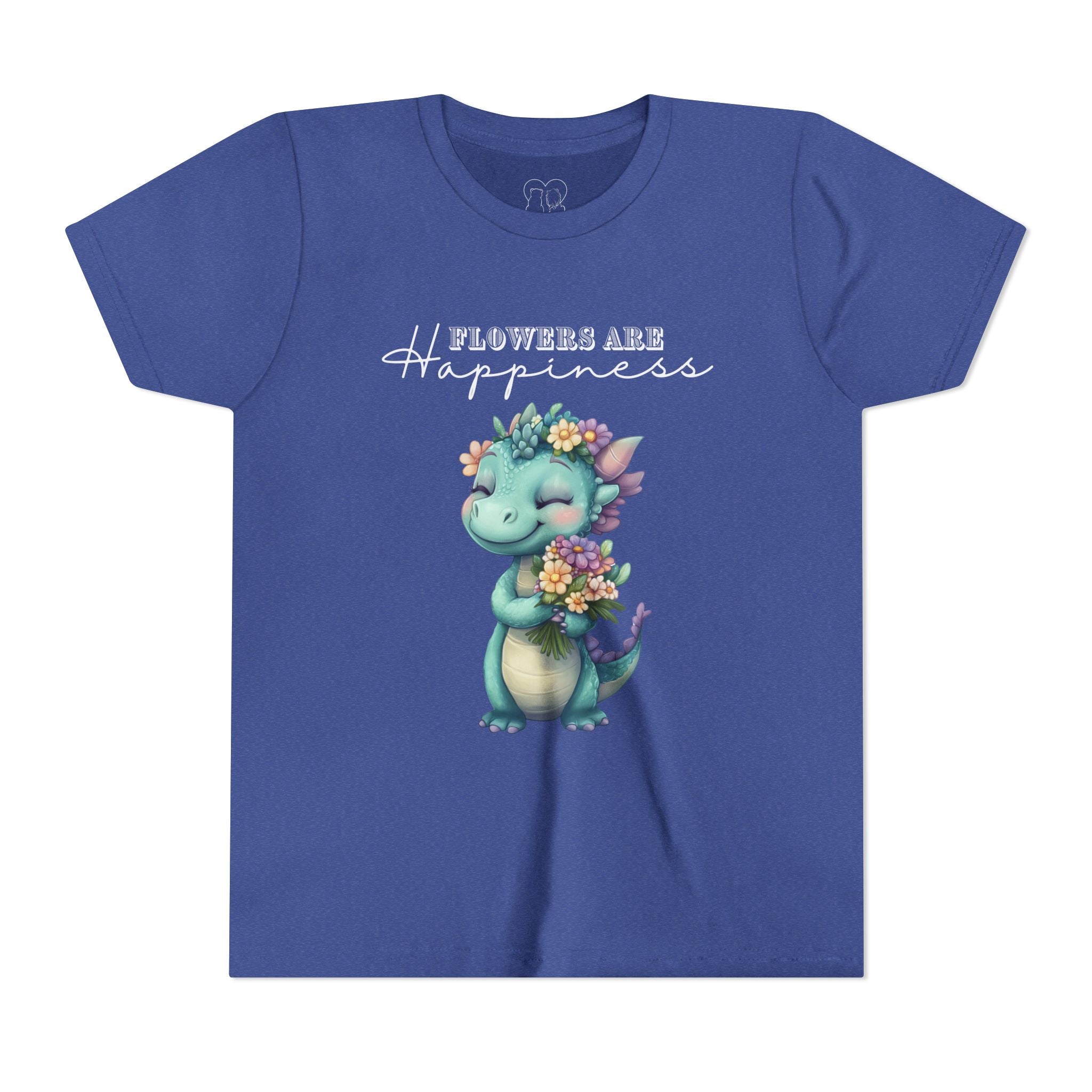 Kids "Flowers are Happiness" DINA Short Sleeve Tee