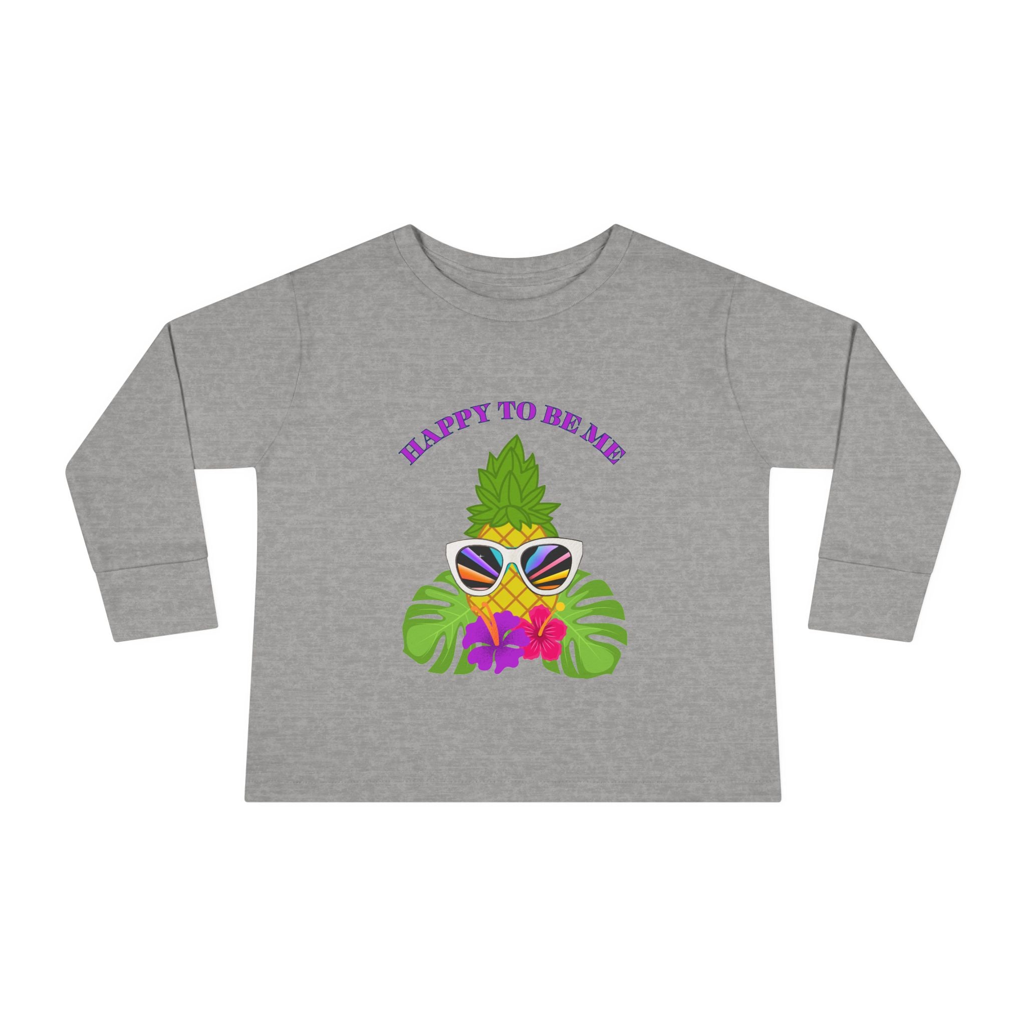 Toddler "Happy To Be Me" Long Sleeve Tee