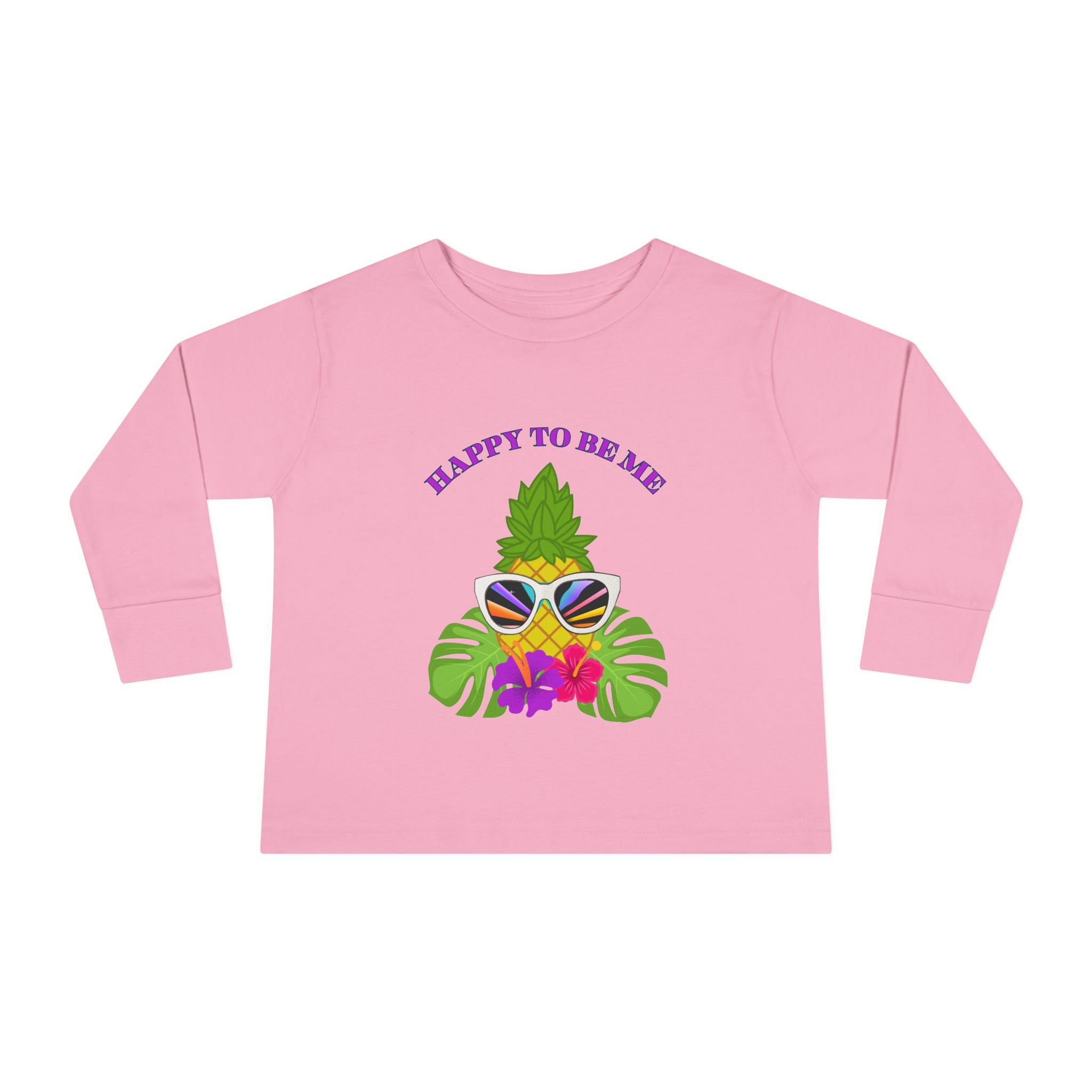 Toddler "Happy To Be Me" Long Sleeve Tee