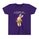 Kids "Flowers are Happiness" VALENTINA Short Sleeve Tee