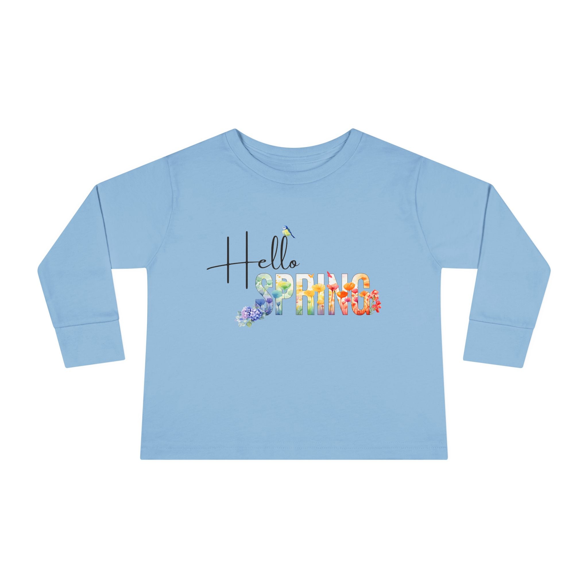 Toddler "Hello Spring" Long Sleeve Tee