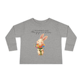 Toddler "Flowers are Happiness" VALENTINA Long Sleeve Tee