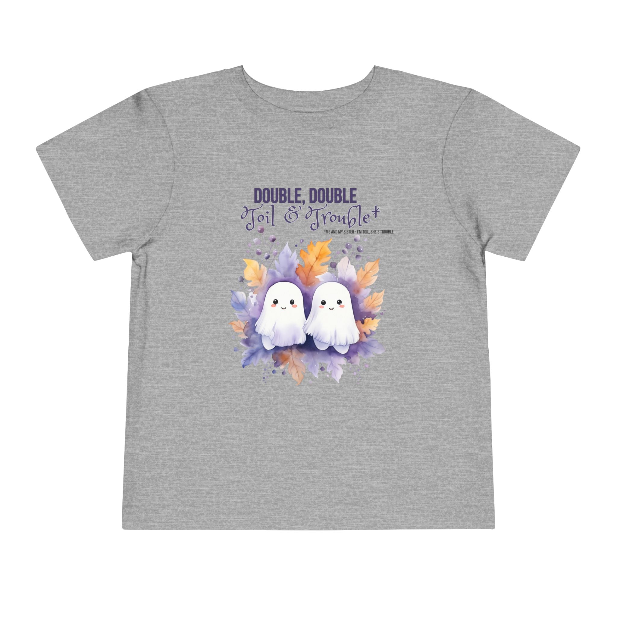 Toddler "Toil & Trouble" Sister Sibling Short Sleeve Tee