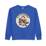 "Tis The Season to be Jolly" Toddler Cozy Sweatshirt