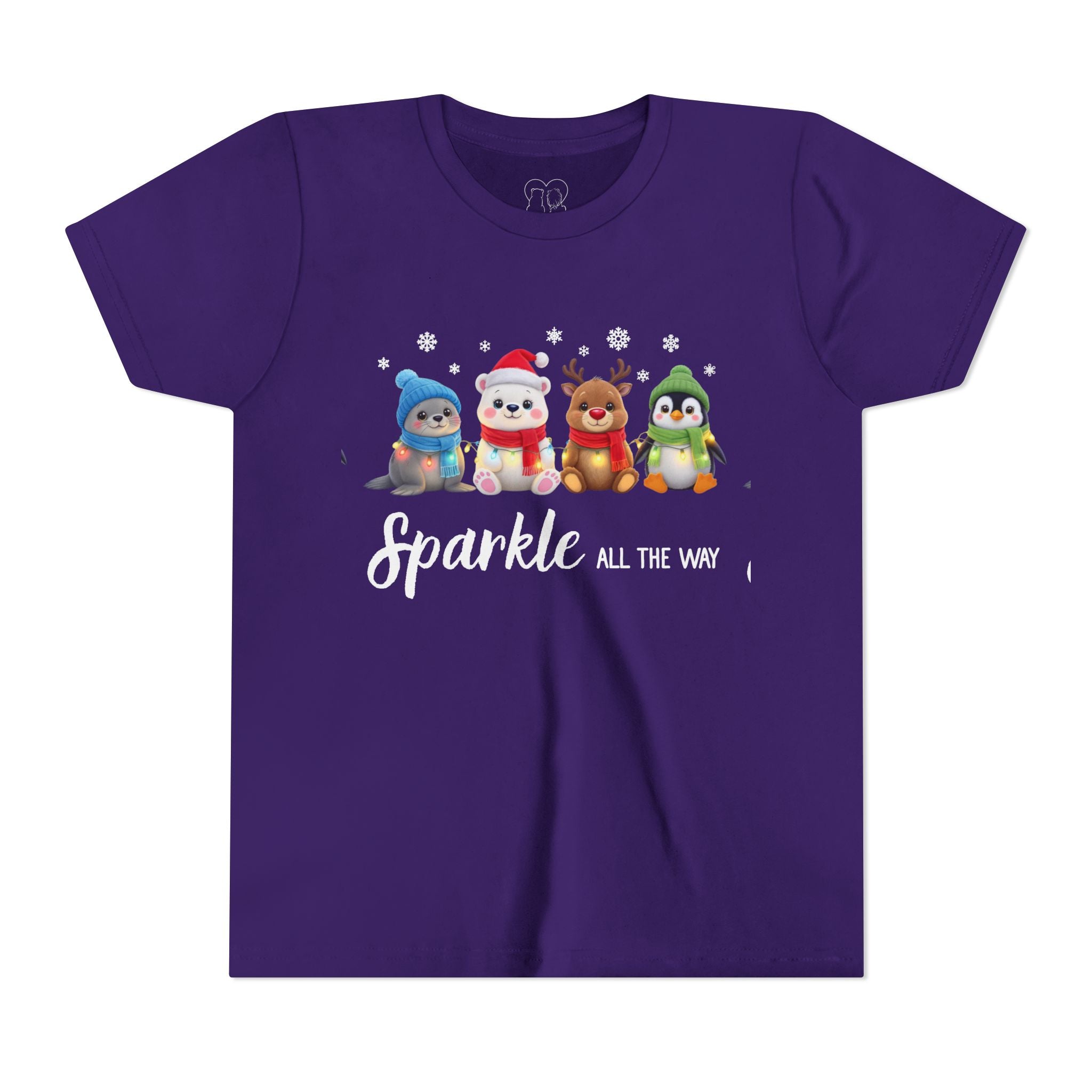"Sparkle all the Way" Kids Short Sleeve Tee