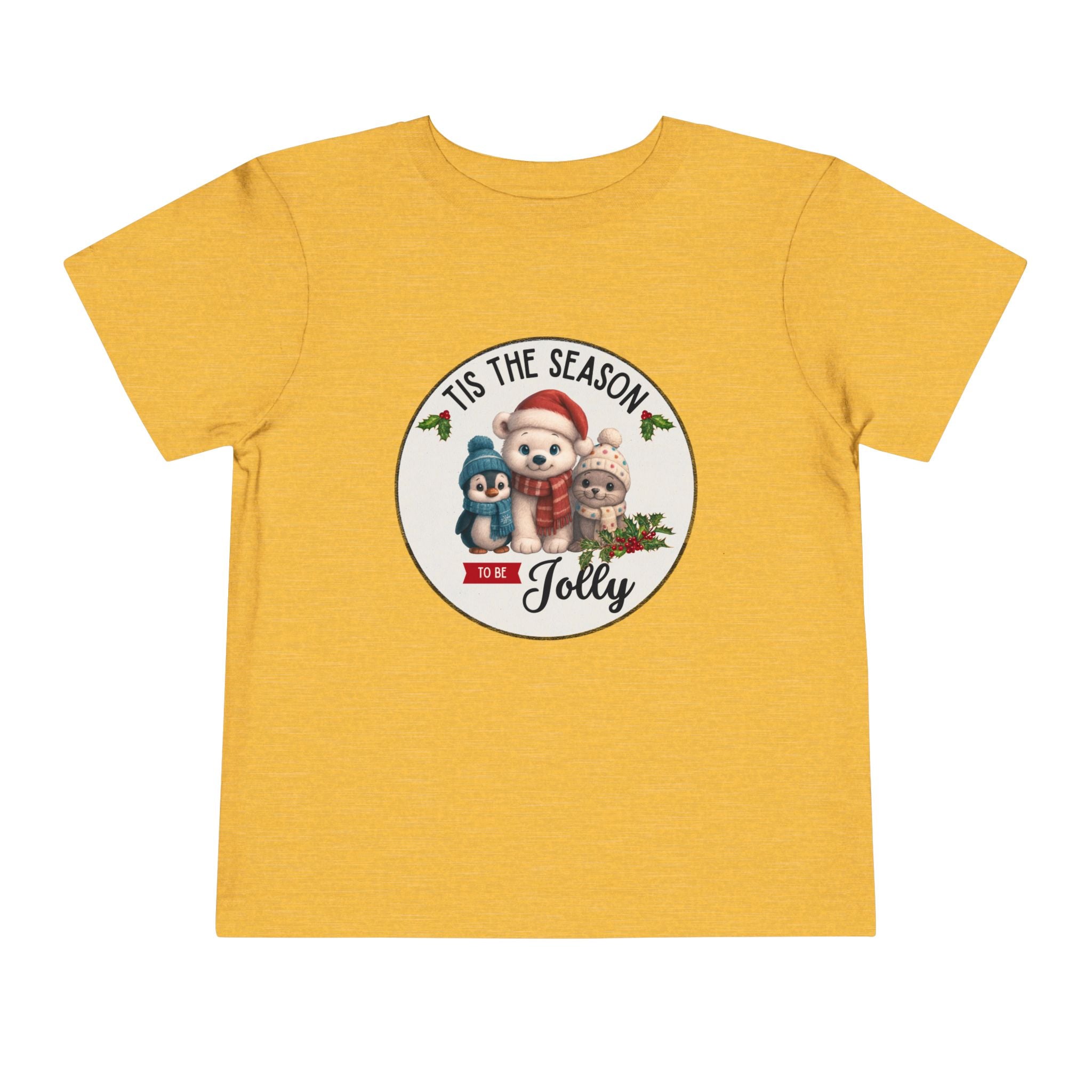 "Tis The Season to be Jolly" Toddler Short Sleeve Tee