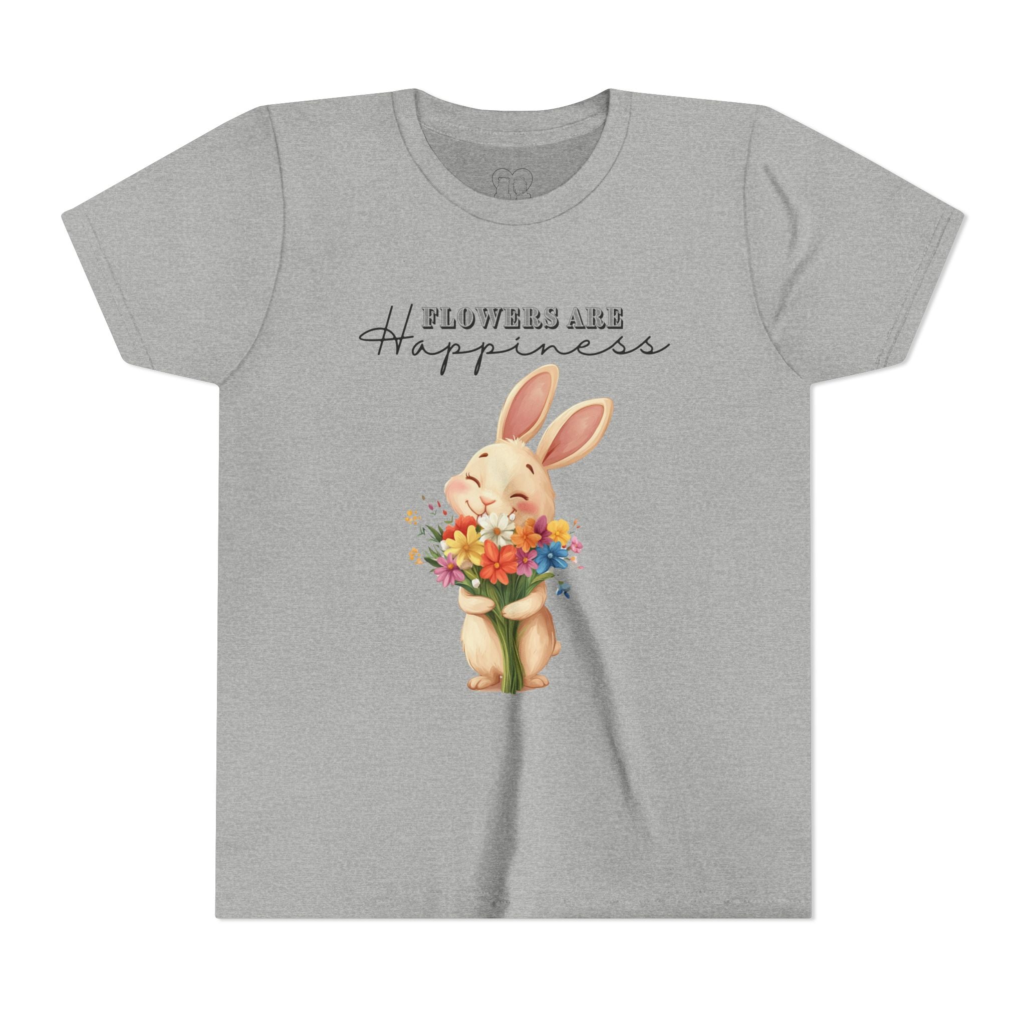 Kids "Flowers are Happiness" VALENTINA Short Sleeve Tee