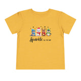 "Sparkle all the Way" Toddler Short Sleeve Tee