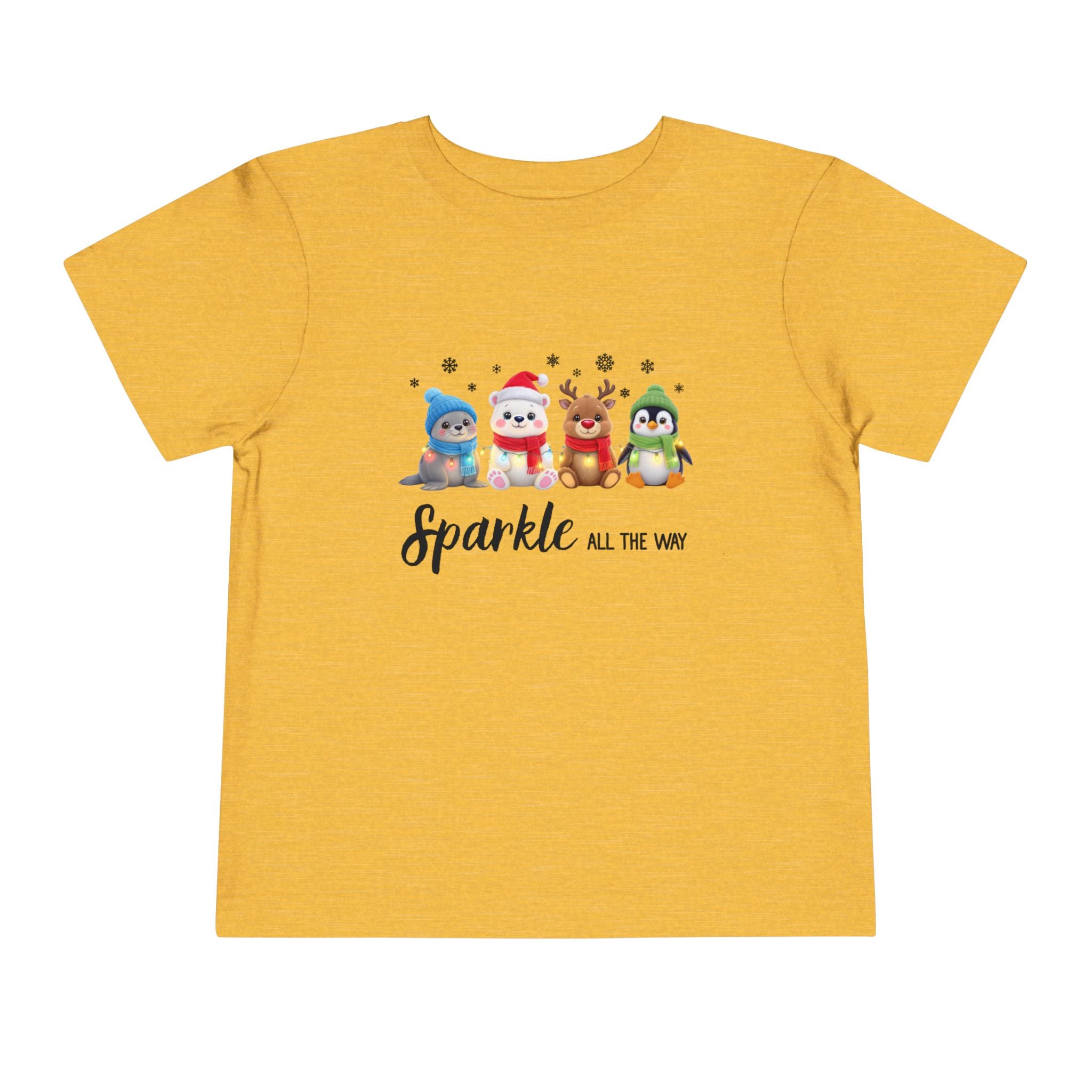 "Sparkle all the Way" Toddler Short Sleeve Tee